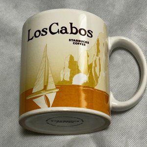 Starbucks Global Icon Mug Los Cabos Mexico Sailboat Whale 2010 Rare